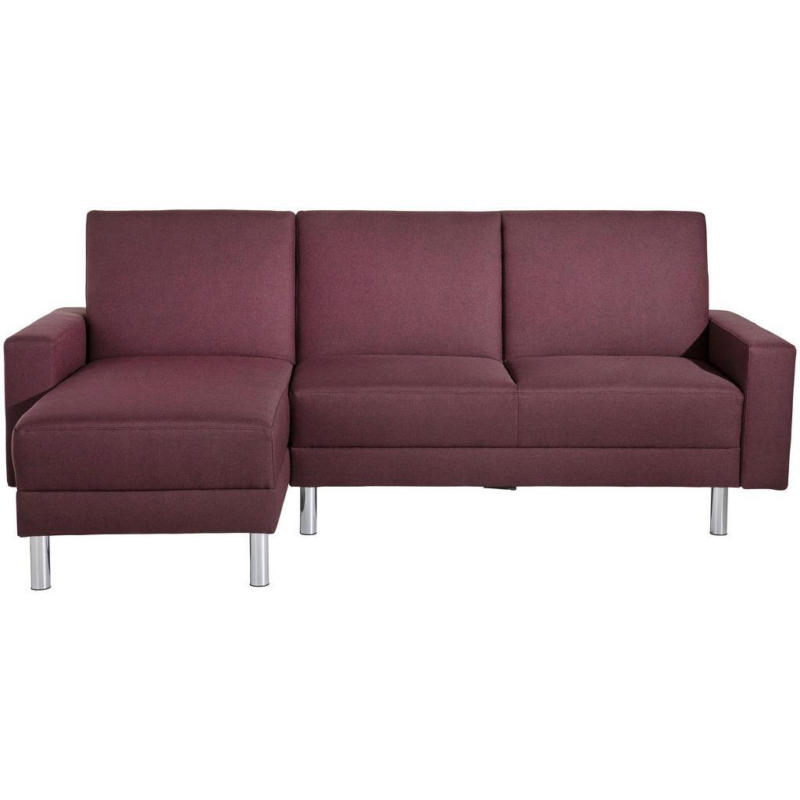 Ecksofa mit Schlaffunktion Just Fashion, Dunkelrot