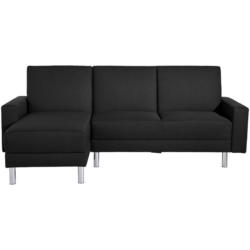 Ecksofa mit Schlaffunktion Just Fashion Schwarz