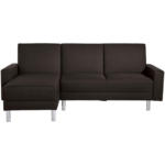 Möbelix Ecksofa mit Schlaffunktion Just Fashion Dunkelbraun