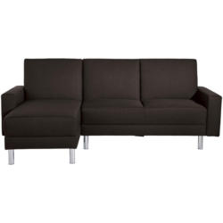 Ecksofa mit Schlaffunktion Just Fashion Dunkelbraun