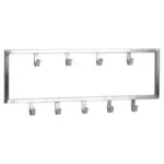 M&ouml;belix Wandgarderobe Wohnling Silberfarben B:50 Cm