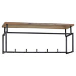 Möbelix Wandgarderobe Wohnling Schwarz B: 71 cm