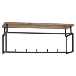 Wandgarderobe Wohnling Schwarz B: 71 Cm