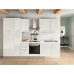 Möbelix Küchenzeile Olimpia Mit Kühlschrank 300 cm Weiß