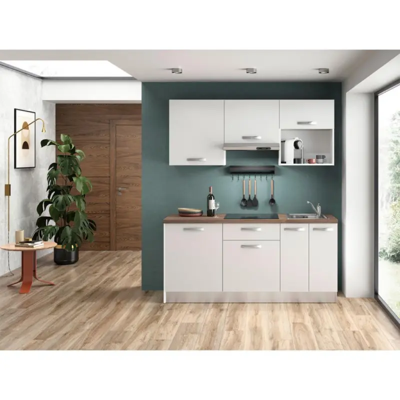 Küchenzeile All In Mit Kühlschrank 180 Cm