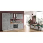 Möbelix Küchenzeile Aura Mit Kühlschrank 285 Cm