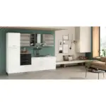Möbelix Küchenzeile Talia Mit Geräte 270 Cm Grau/weiß