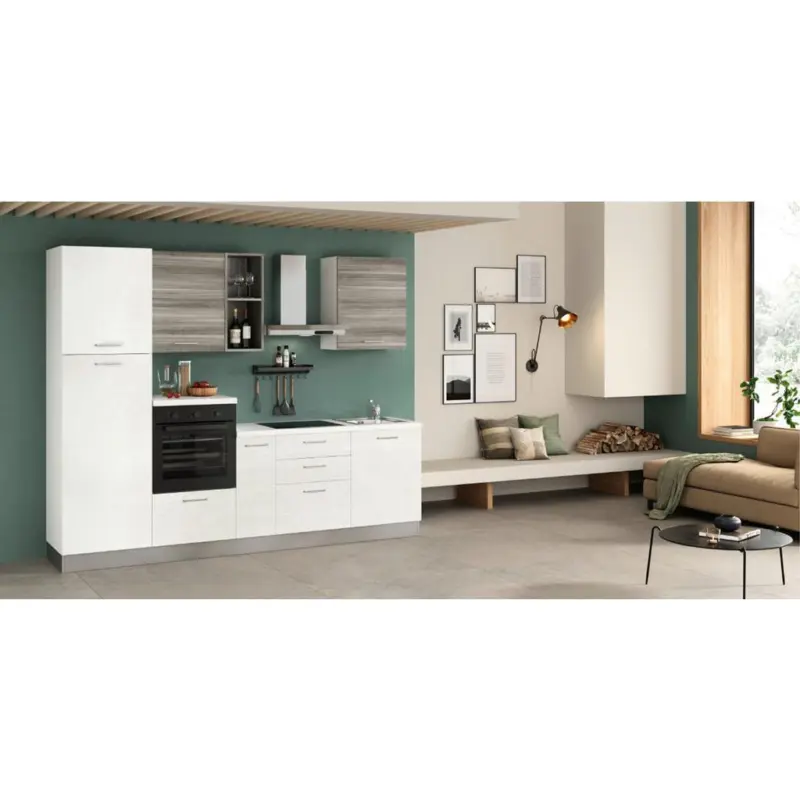 Küchenzeile Talia Mit Kühlschrank 270 cm