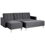 M&ouml;belix Ecksofa mit Schlaffunktion Easy Relax Graphitfarben