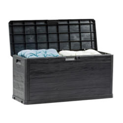 Kissenbox Wasserdicht Woody 117x56x45 cm 280l Dunkelgrau