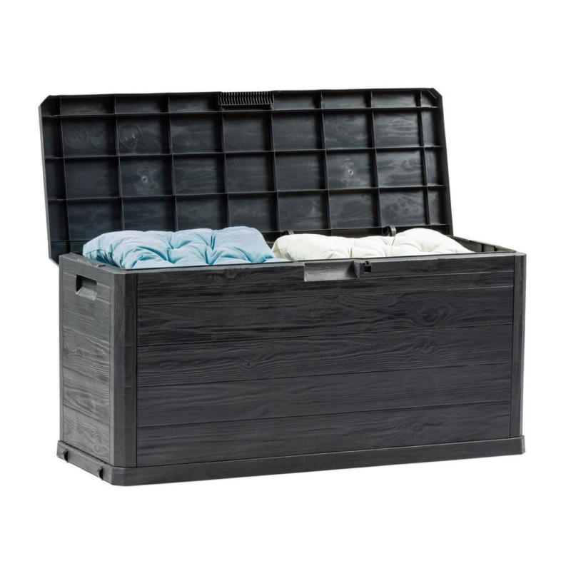 Kissenbox Wasserdicht Woody 117x56x45 cm 280l Dunkelgrau