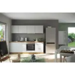 M&ouml;belix K&uuml;chenzeile Florenz M. Ger&auml;ten 240 Cm Wei&szlig;/eichefarben