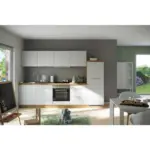 M&ouml;belix K&uuml;chenzeile Florenz Ohne Ger&auml;te 300 Cm Wei&szlig;/eichefarben