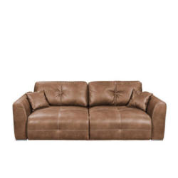 Schlafsofa Dolan Lux.3dl Hellbraun