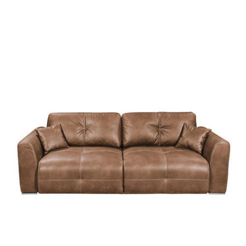 Schlafsofa Dolan Lux.3dl Hellbraun