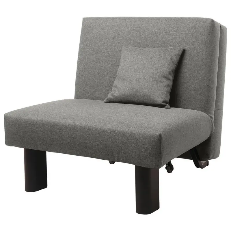 Schlafsessel Columbus Hellgrau Inkl. Zierkissen