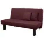 Möbelix Schlafsofa Columbus Dunkelrot inkl. Zierkissen