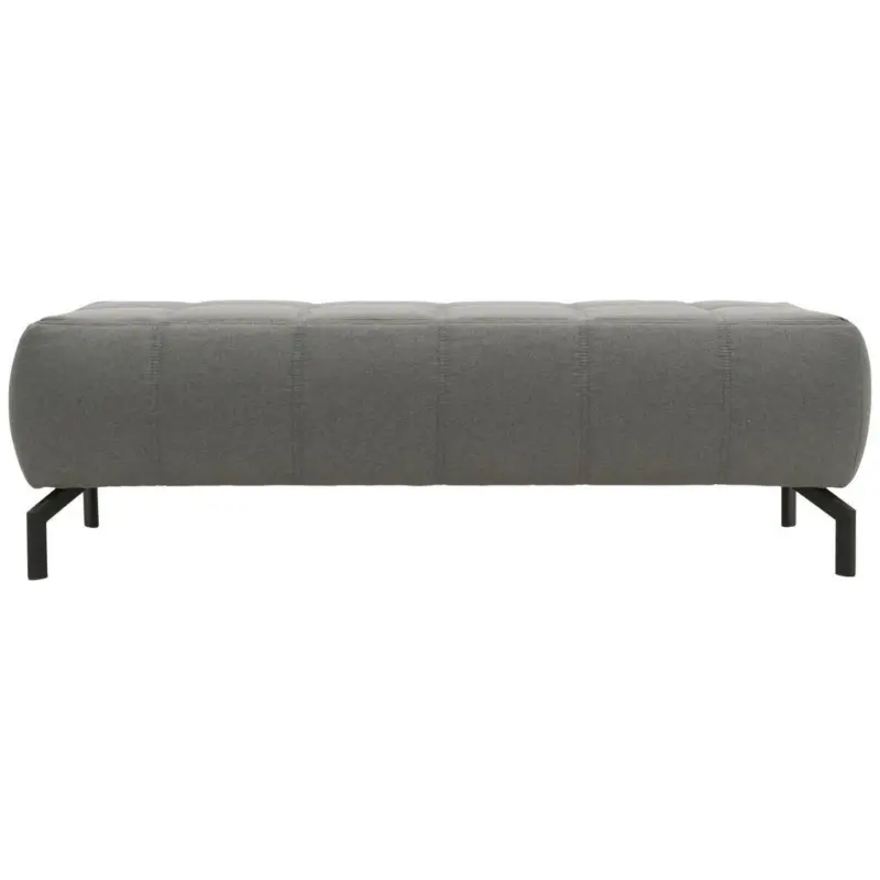 Polsterhocker Cunelli Grau Webstoff H: 45 Cm