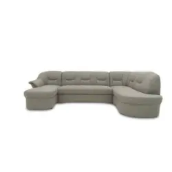 Wohnlandschaft Sarafina Grau Mikrofaser