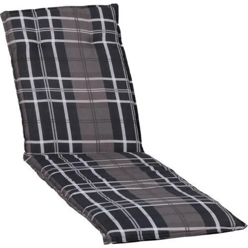 Auflage f&uuml;r Liege Berlin 193x60x6 cm Grau / Schwarz