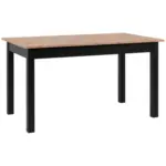 Möbelix Esstisch Ausziehbar Coburg 120-160x70x77 cm Schwarz/Braun