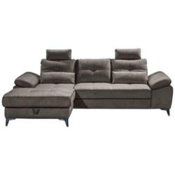 Ecksofa Auckland Dunkelbraun Links