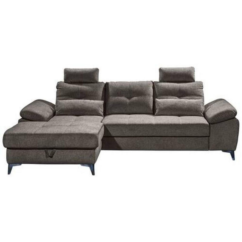 Ecksofa Auckland Dunkelbraun Links