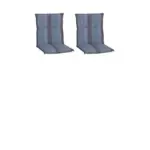 Möbelix Niederlehner Auflage 2er-Set Tissa 98x46x8cm Anthrazit/Blau