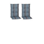 Möbelix Hochlehner Auflage 2er-Set Tissa 118x46x8cm Blau