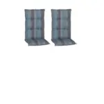 Möbelix Hochlehner Auflage 2er-Set Tissa 118x46x8cm Blau