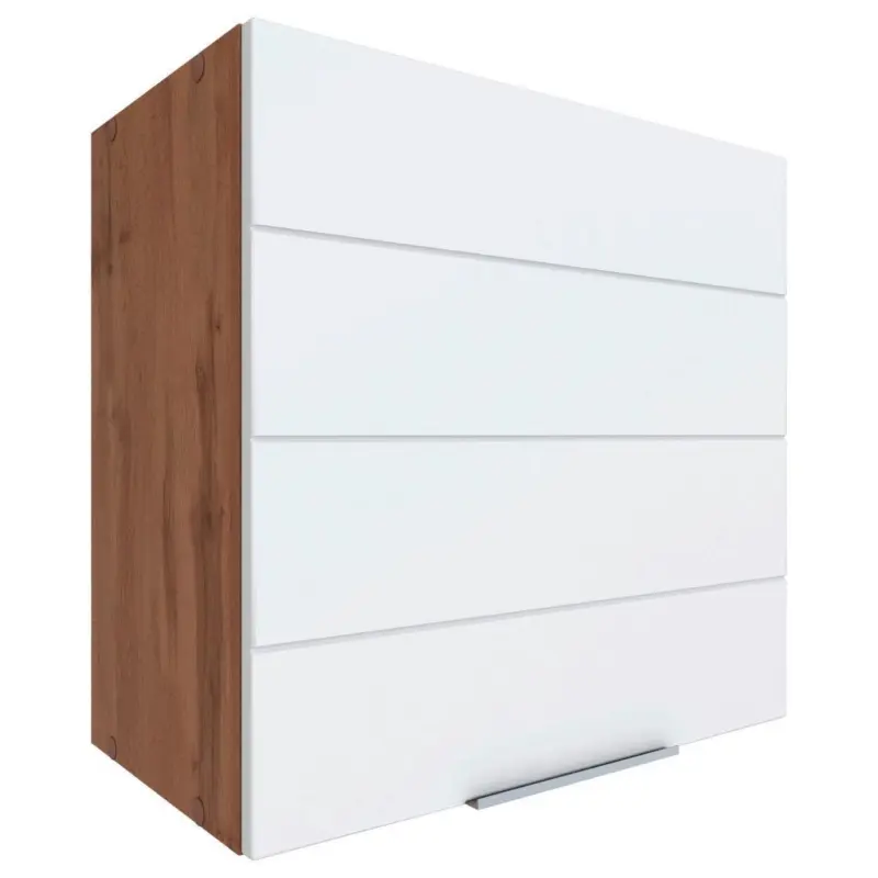 Küchenoberschrank Florenz 60 Cm Weiß/eiche 1 Drehtüre