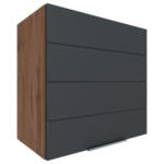 Möbelix Küchenoberschrank Florenz B. 60 Cm Grau/eiche 1 Drehtüre