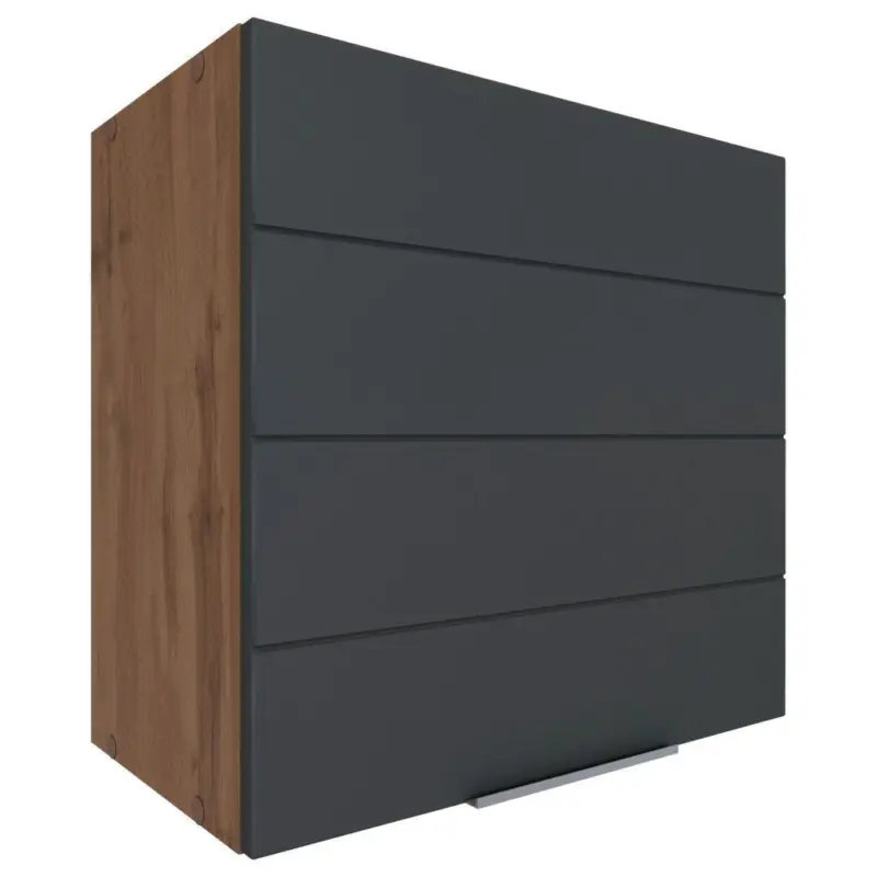 Küchenoberschrank Florenz B. 60 Cm Grau/eiche 1 Drehtüre