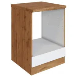 Herdumbauschrank Florenz B: 60cm Wei&szlig; Mit Arbeitsplatte