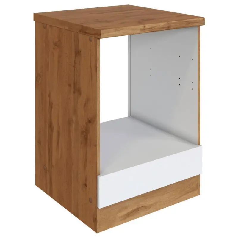 Herdumbauschrank Florenz B: 60cm Wei&szlig; Mit Arbeitsplatte