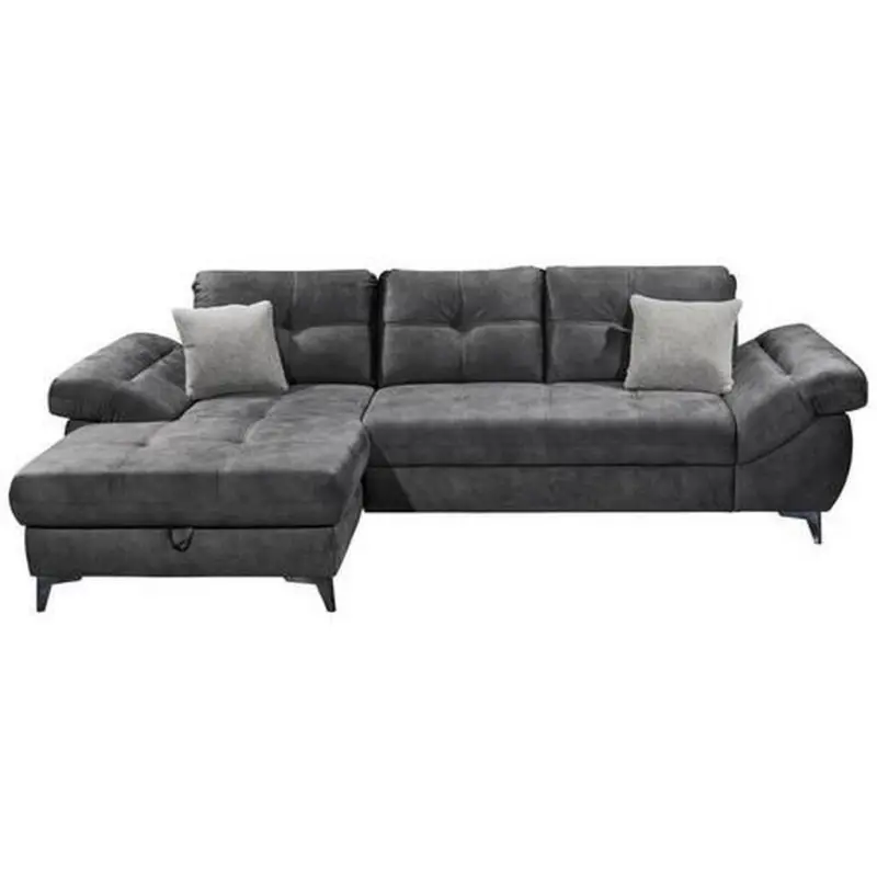 Ecksofa Nevis Anthrazit Rechts
