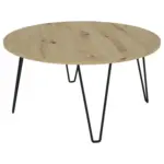 Möbelix Couchtisch Rund Flair Schwarz/eiche Artisan Dekor