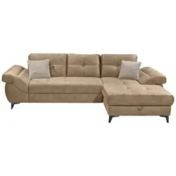 Ecksofa Nevis Creme Rechts
