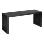 Möbelix Sitzbank Schwarz Rib 104x43 cm
