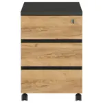Möbelix Rollcontainer Eiche Dekor Graphit Lissabon 41x60x50cm
