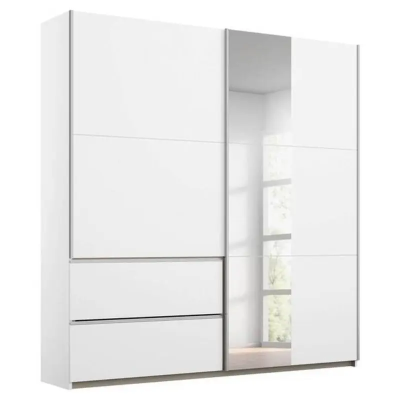 Schiebetürenschrank Sevilla B: 175cm Weiß