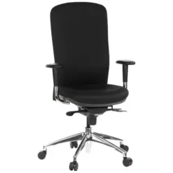 Drehstuhl High-Tec Schwarz