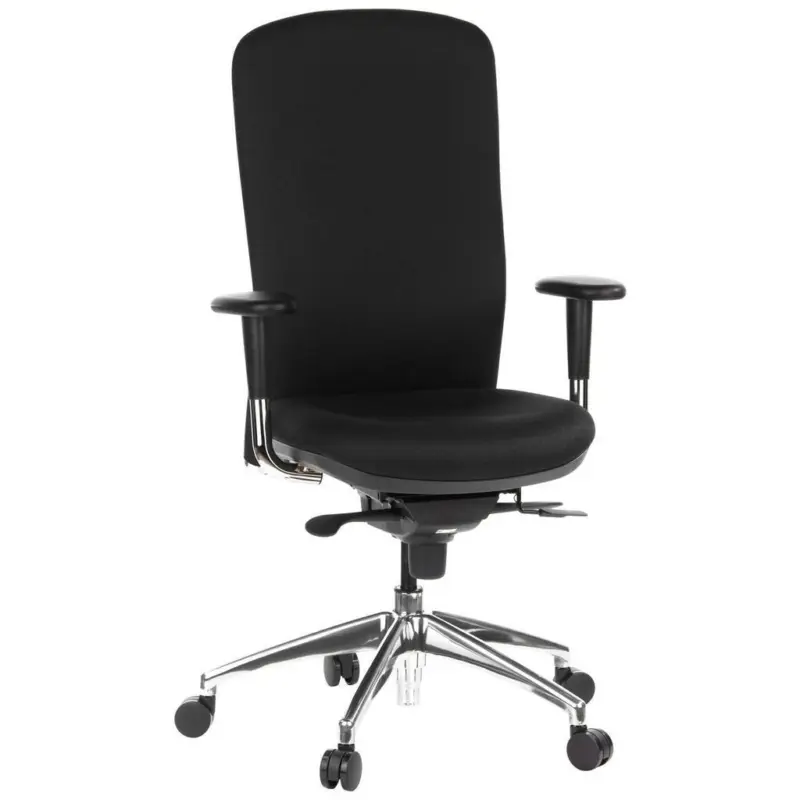 Drehstuhl High-Tec Schwarz