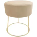 Möbelix Hocker Marilyn Samt Creme Sitz Gepolstert H: 40,5 Cm