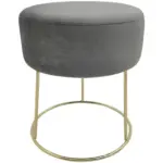 Möbelix Hocker Marilyn Samt Grau Sitz Gepolstert H: 40,5 Cm