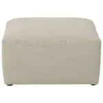 Möbelix Polsterhocker Lena Creme Flachgewebe H: 45 Cm