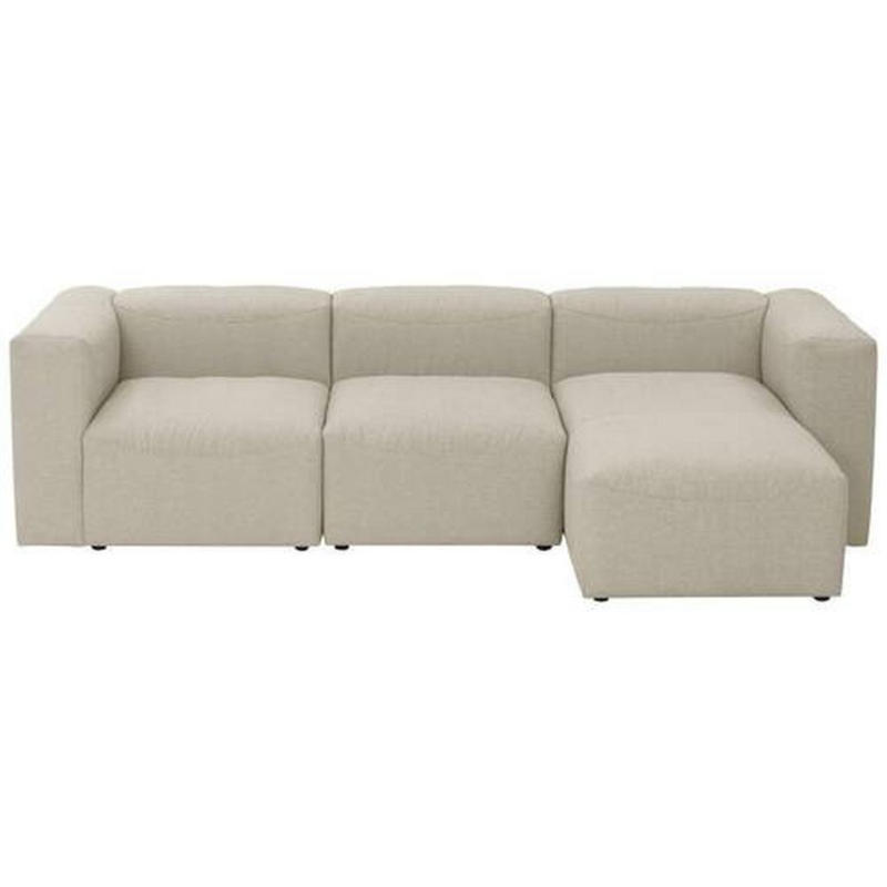 Ecksofa Lena Creme Flachgewebe