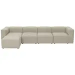 Möbelix Ecksofa Lena Creme Flachgewebe