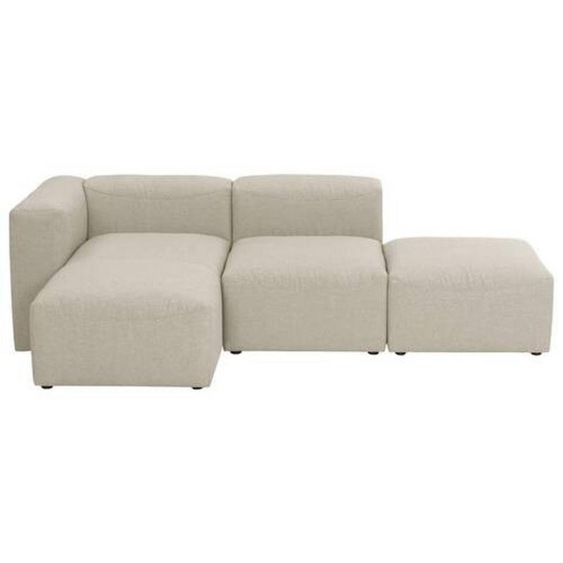 Ecksofa Lena Creme Flachgewebe