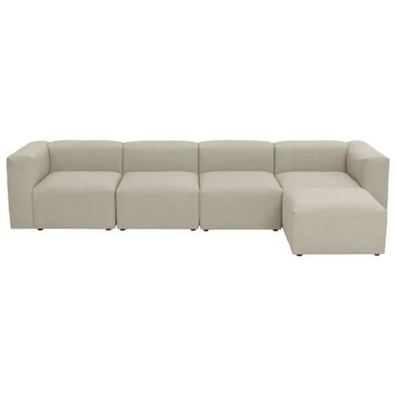 Ecksofa Lena Creme Flachgewebe